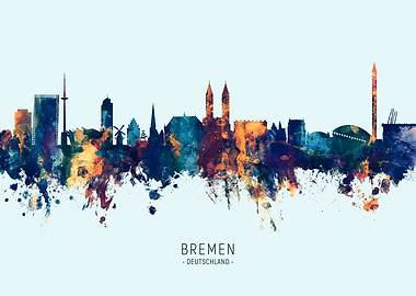Bremen Deutschland Skyline