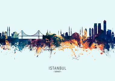 Istanbul Turkey Skyline