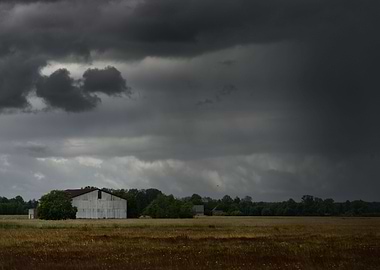 Tornado Storm Clouds Above