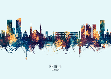 Beirut Lebanon Skyline