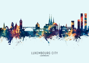 Luxembourg City Skyline