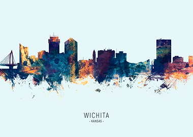Wichita Kansas Skyline