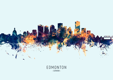 Edmonton Canada Skyline