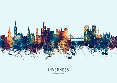 Inverness Scotland Skyline