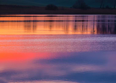 Beautiful Lake With Colorf