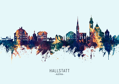 Hallstatt Austria Skyline