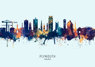 ﻿Plymouth England Skyline