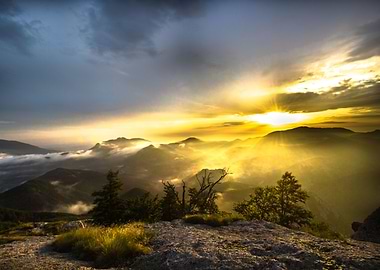 sunrise from the rock