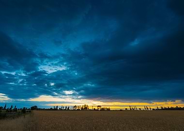 Summer Landscape With Stor