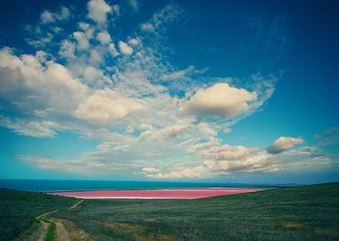 Beautiful Pink Mud Lake