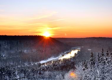 Gauja River Valley In Sigu