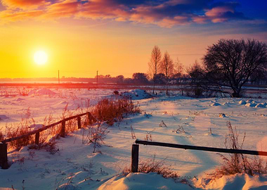 Beautiful Winter Sunset