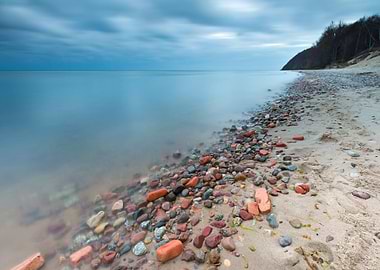 Rocky Sea Shore At Sunrise
