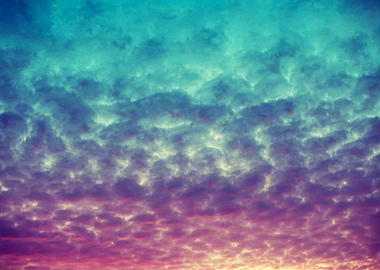 Vintage Evening Cloudy Sky