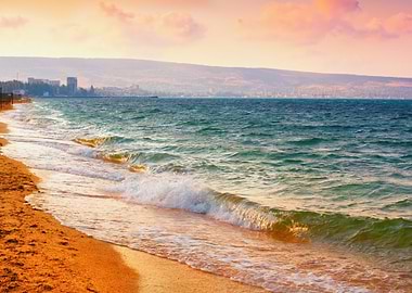 Magical Sunrise Over Sea