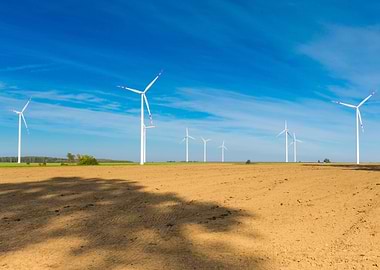 Plowed Fields And Wind Far