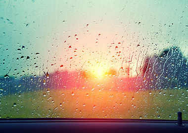 Driving A Car In The Rain