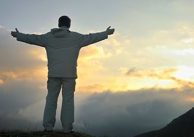 Fresh Sunrise At Mountain