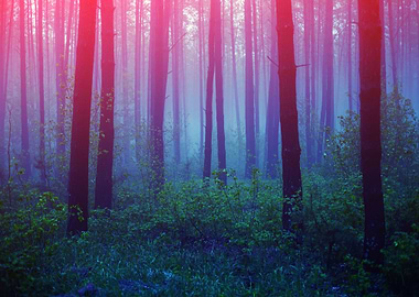 Beautiful Foggy Forest Wit