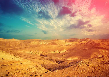 Mountainous Desert With Co