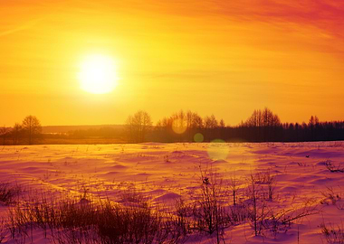 Beautiful Winter Sunset