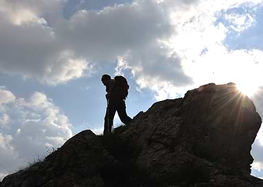 Silhouette Of A Woman Duri