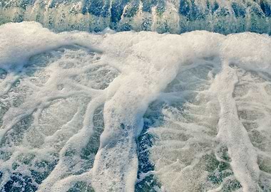 Water Foam From Waterfall