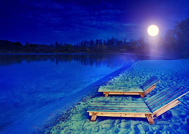 Night Landscape With Two W