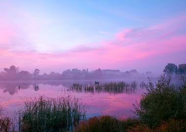 Early Morning Dawn Over Th
