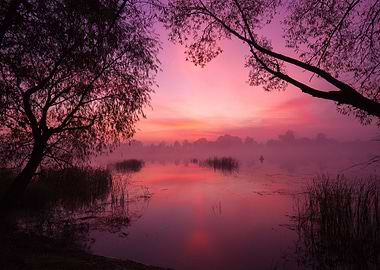 Early Morning Dawn Over Th