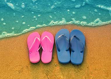 Romantic Beach Scene Femal