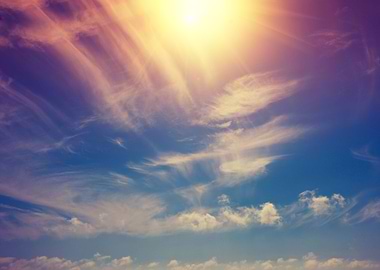 Colorful Sky With Light Cl