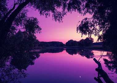 Magical Purple Sunrise Ove