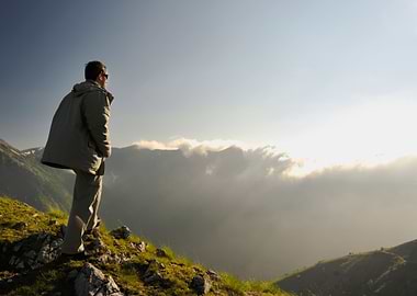 Fresh Sunrise At Mountain