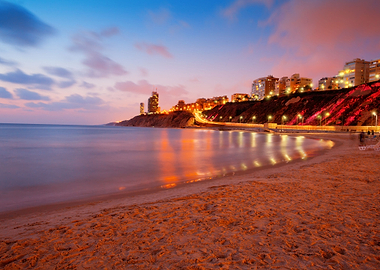 Netanya City At Sunset Sea