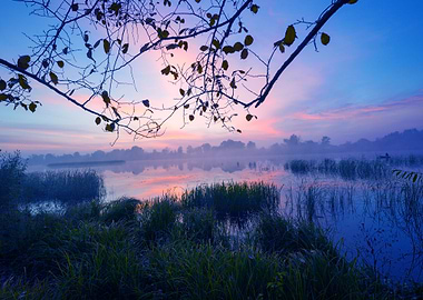 Early Morning Dawn Over Th