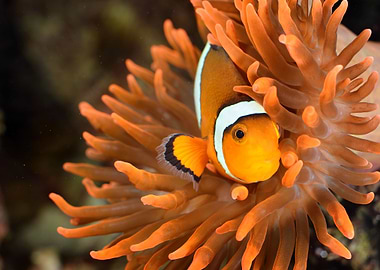 Clownfish In Marine Aquari