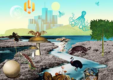 A green breathing planet