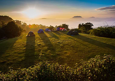 Winter Viewpoint On Mounta