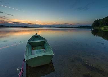 Beautiful Lake Sunset With