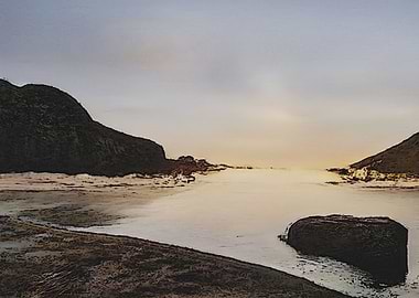 Sunset Comic Landscape