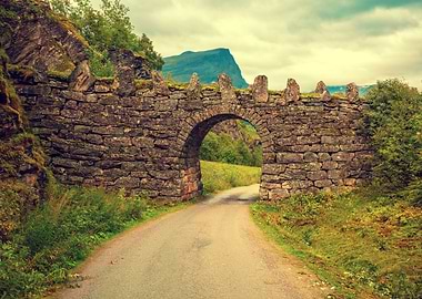 Stone Arch Over The Road B