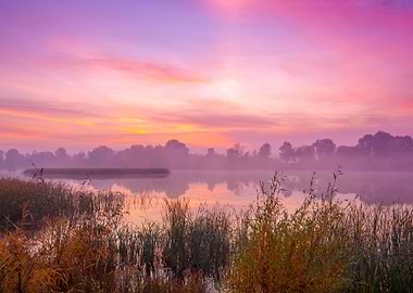 Early Morning Dawn Over Th