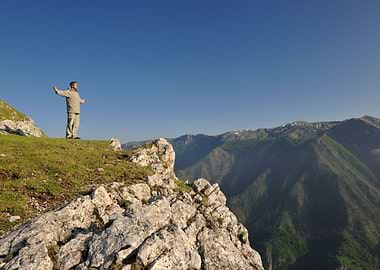 Fresh Sunrise At Mountain