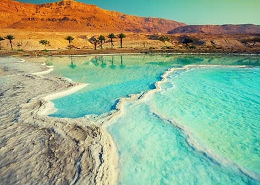 Dead Sea Salty Shore