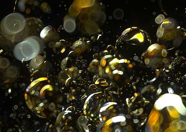 abstract water bubbles