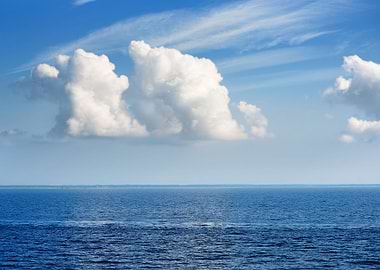 Idillic Landscape Of Blue