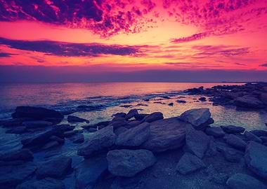 Morning On The Rocky Beach