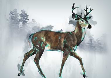 Deer in forest