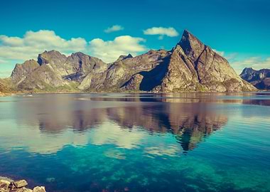 Beautiful Fjord In Lofoten